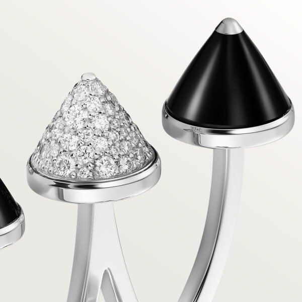 Clash [Un]limited chain pocket gem Rhodium-finish white gold, onyx, diamonds.